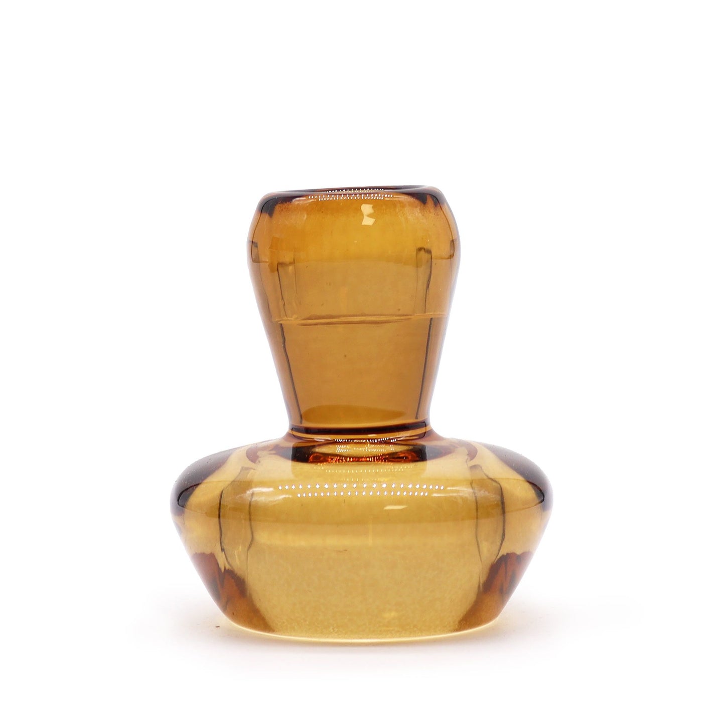 Reversibles Kerzenhalter-Set (2 Stück) in Antik Bernstein