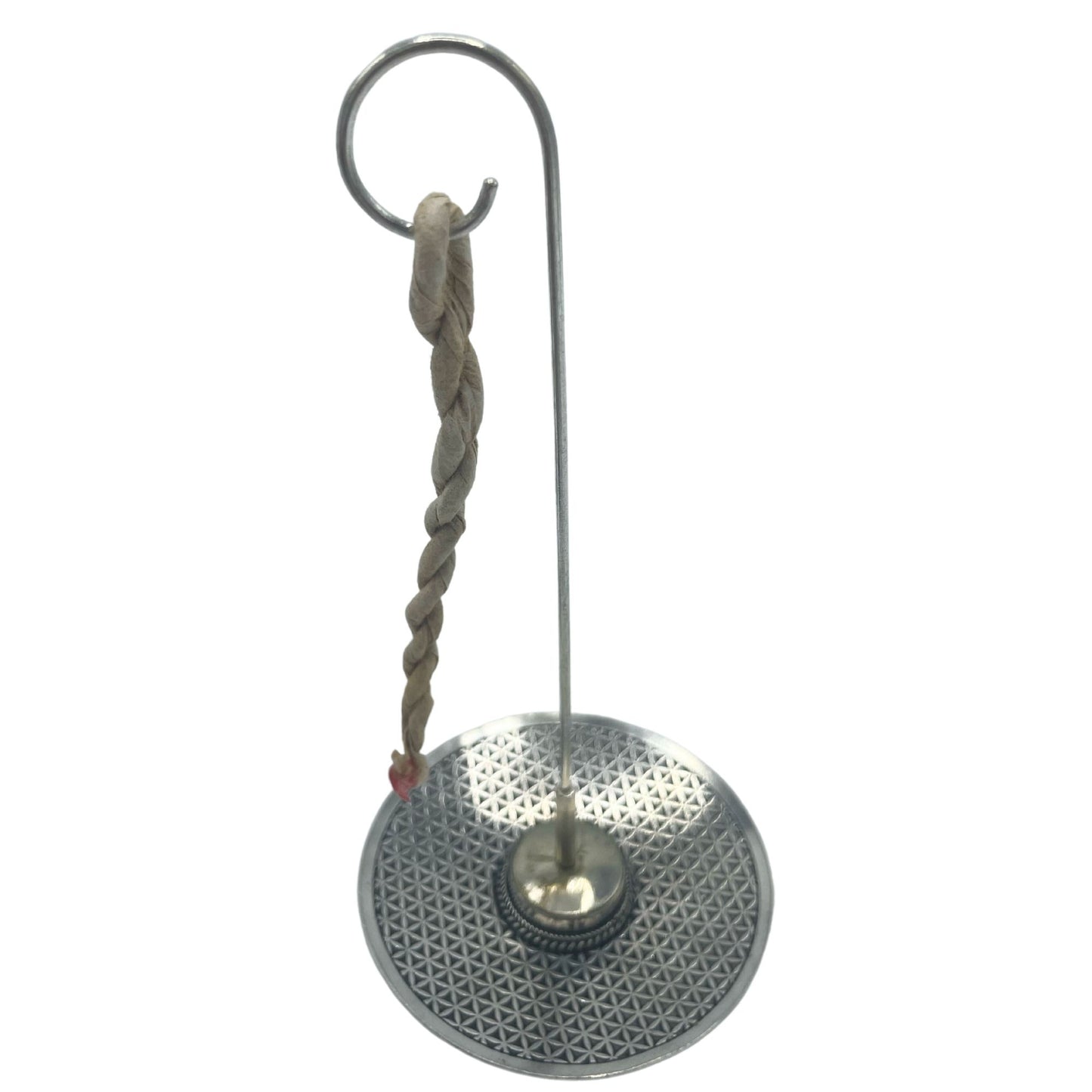 Räucherschnur-Set 'Blume des Lebens' mit Messinghalter – 10 Schnüre in Geschenkbox