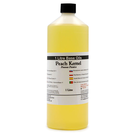 Reines Pfirsichkernöl (1 Liter) – Kaltgepresstes Basisöl für Hautpflege & Küche