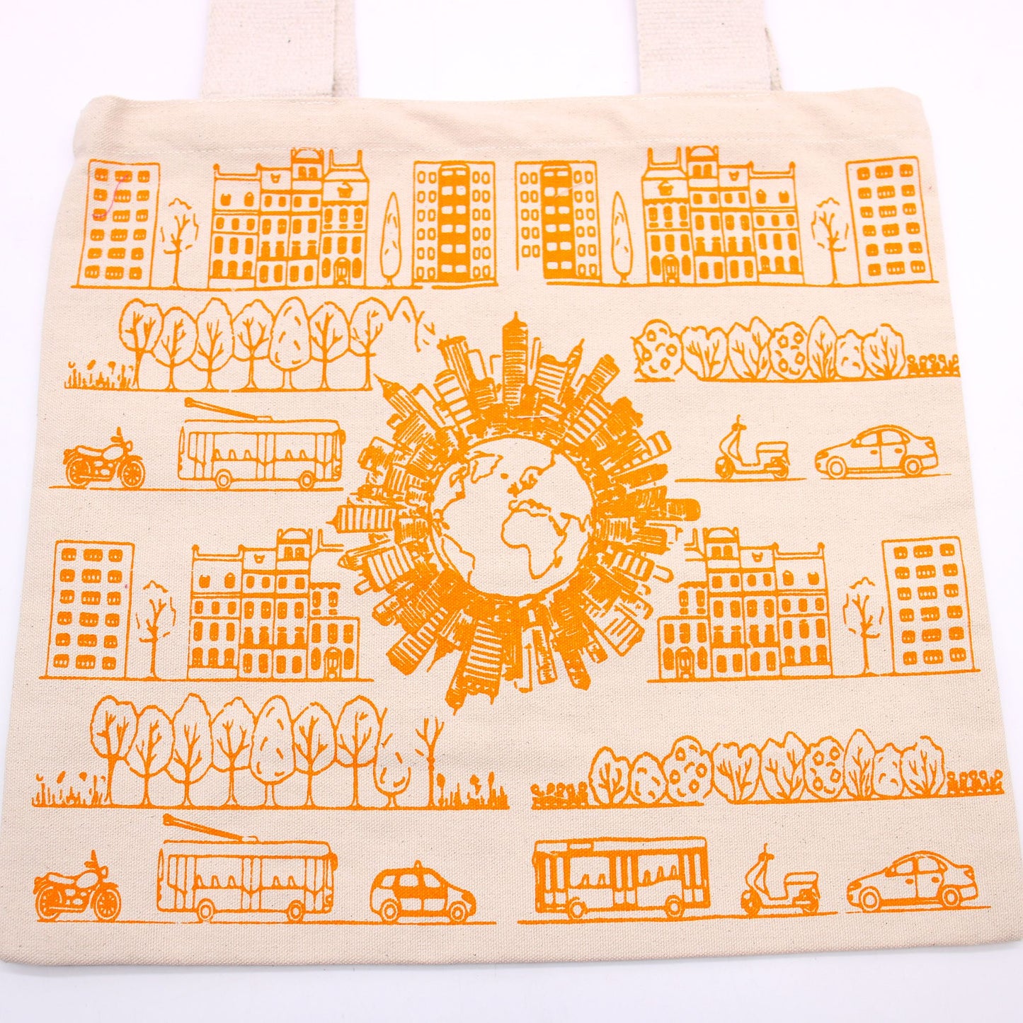 XL Baumwolltasche City Life - 38x42 cm - Robuster 10oz Canvas