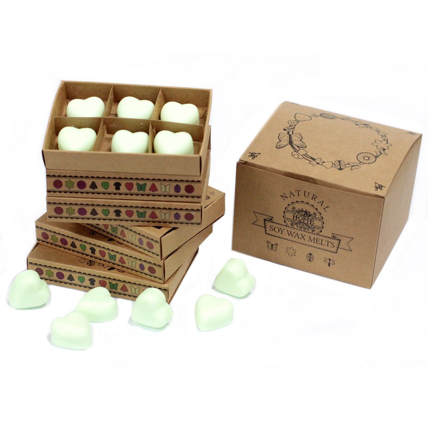 Geschenkset Duftwachs ‚Frische Minze & Menthol‘ – 6 Stück