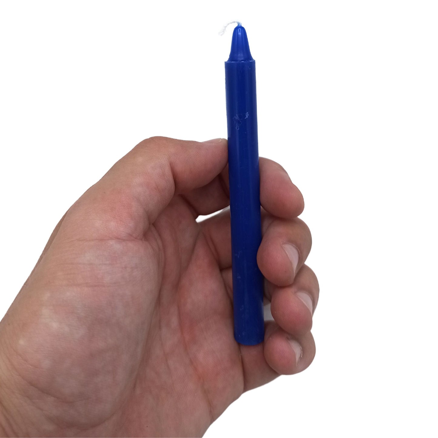 Dunkelblaue Zauberkerzen für das Dritte Auge Chakra - Set mit 12 Stück