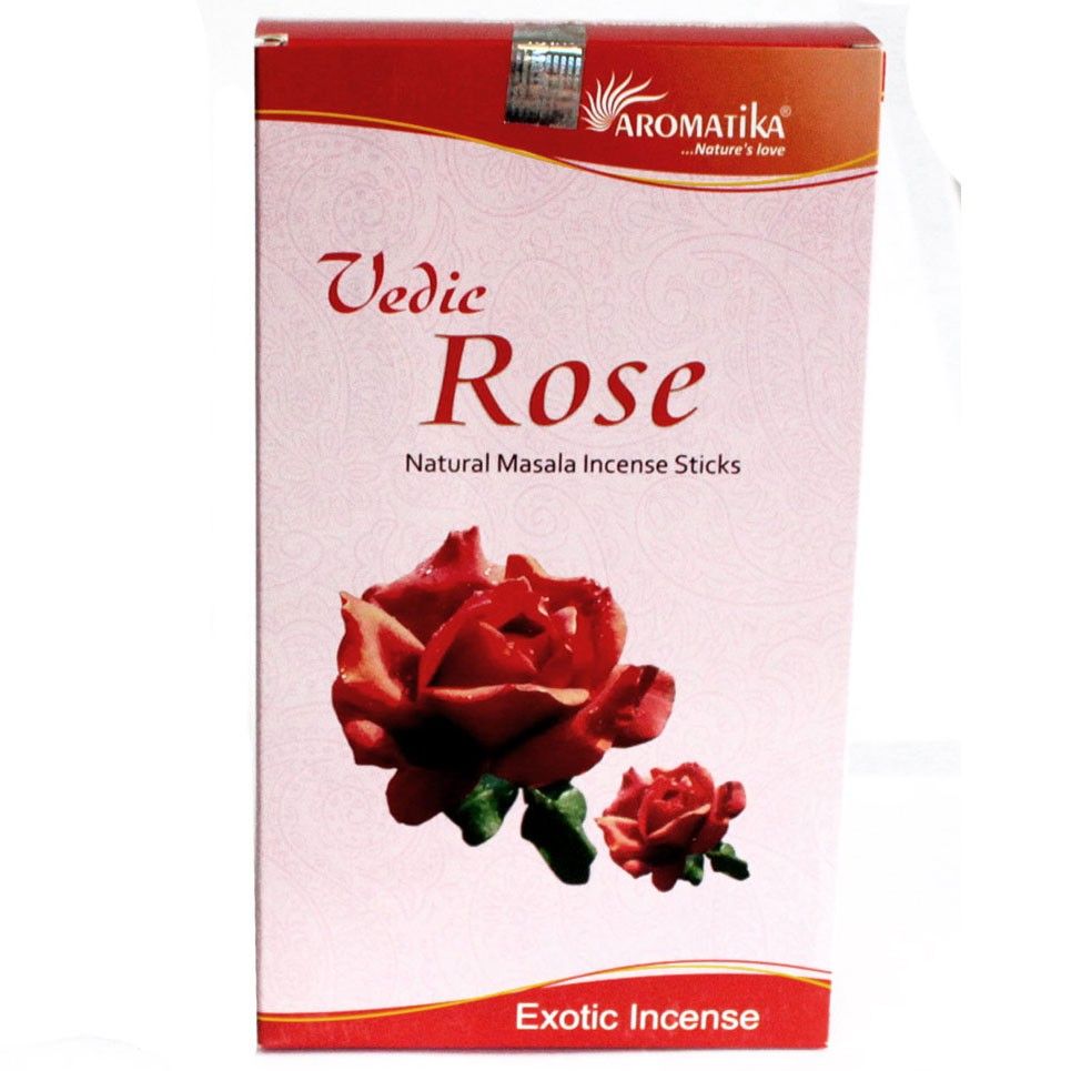 Masala Räucherstäbchen Rose - 144 Stück, handgerollt in Jaipur