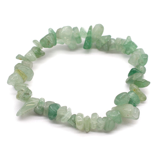 Edelstein-Armband mit Jade Splittersteinen – Dehnbar & zeitlos elegant