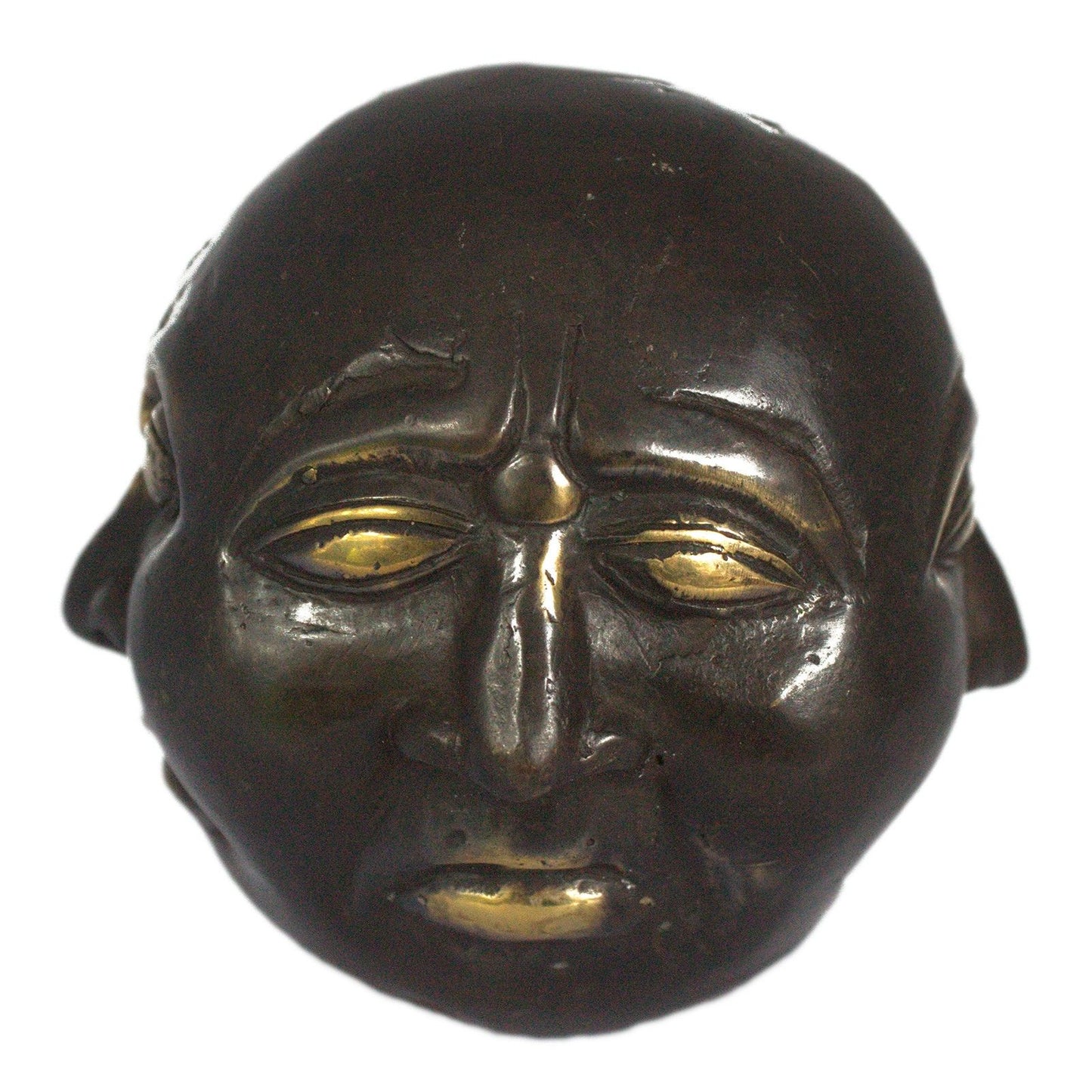 Messing-Buddha mit vier Gesichtern – Handgefertigte Fengshui-Statue, 10 cm