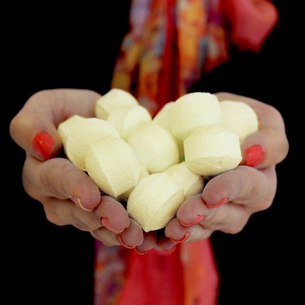 Mini Badebomben Box 'Vanilla Cupcake' - 90 Stück für sprudelnden Badespaß
