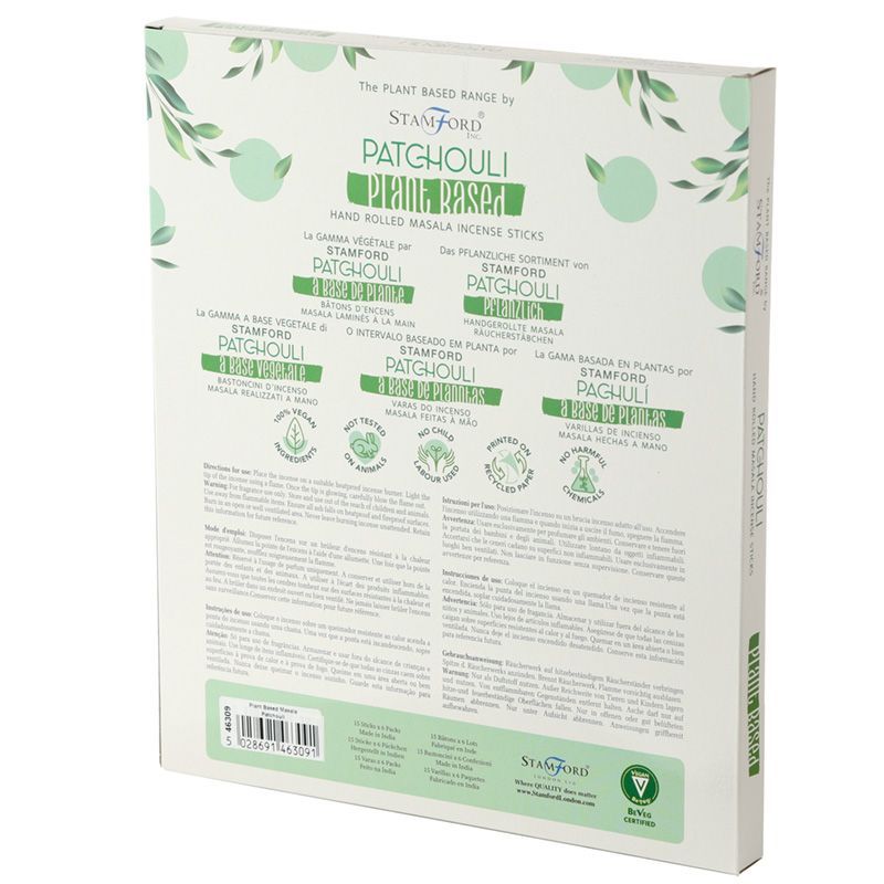 Masala-Räucherstäbchen Patchouli – Pflanzlich & handgerollt