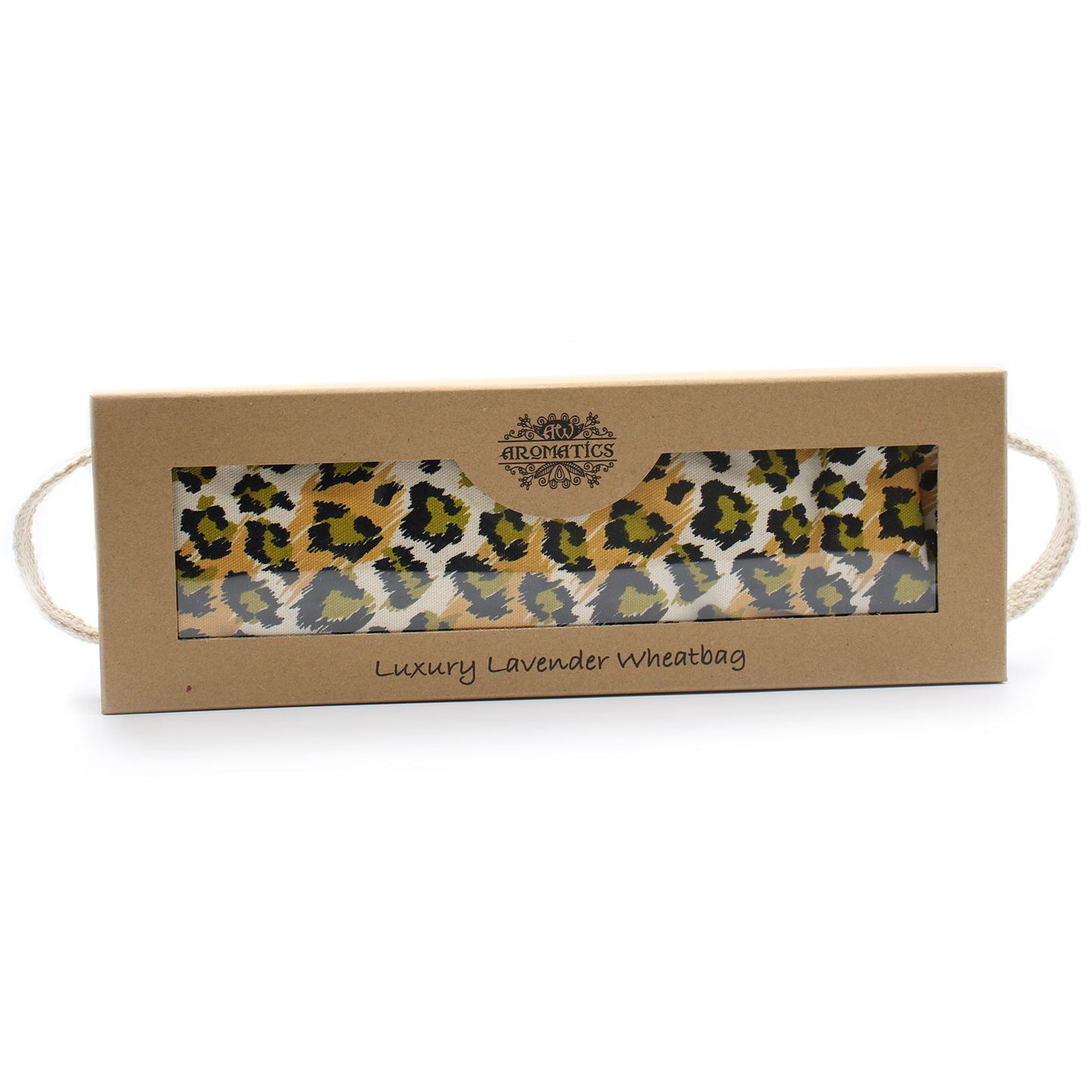 Premium Weizenkissen Night Leopard mit Lavendel – Entspannungs-Set in Geschenkbox