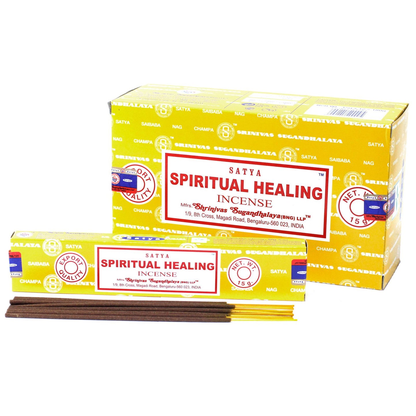 Satya Räucherstäbchen Spiritual Healing - 15 Stück für innere Balance
