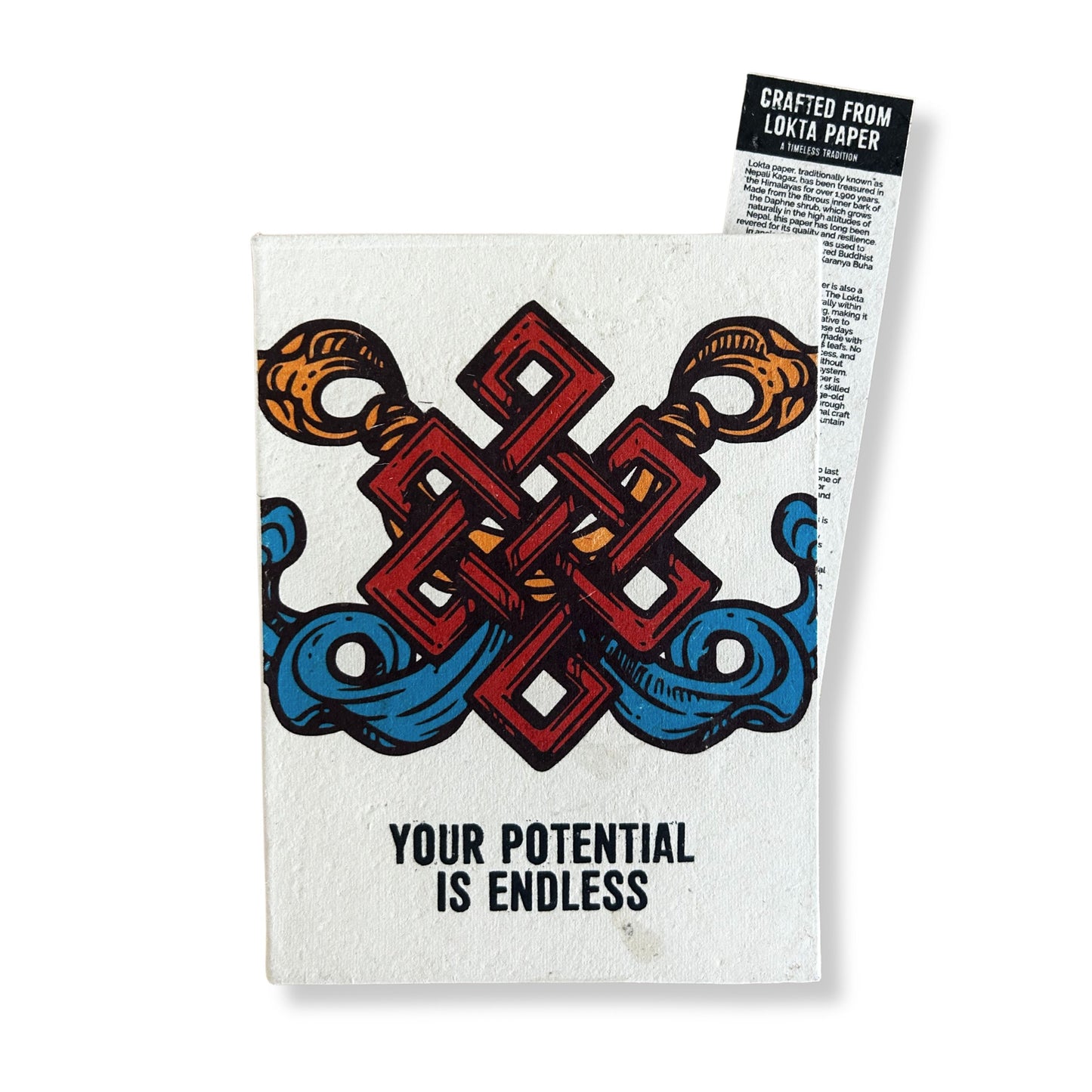 Inspirationsbuch aus Lokta-Papier – 'Your Potential is Endless'