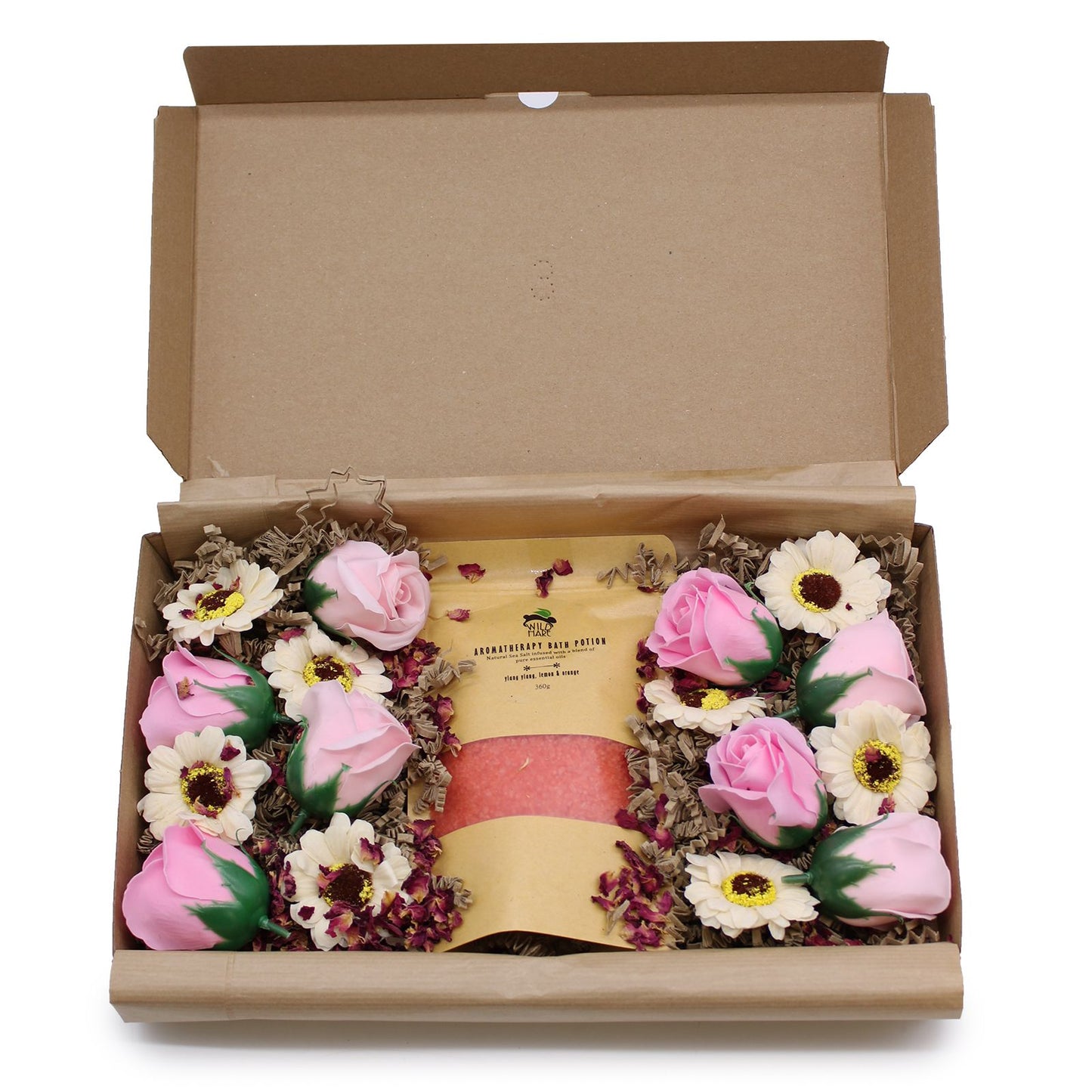 Flora Passion – Verwöhnset mit Blütensalz und Seifenrosen