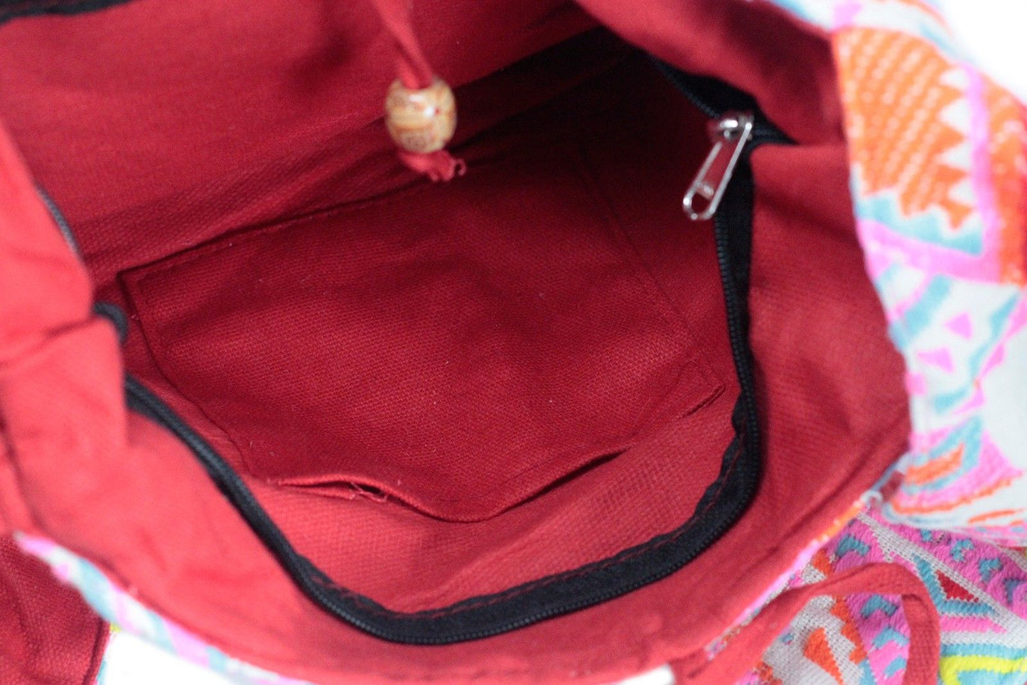 Kathmandu Sunrise Umhängetasche - Leichte Baumwolltasche mit Farbverlauf