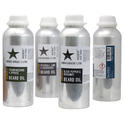 Römischer Krieger Bartöl 1 Liter – Natürliche Pflege für starken Bartwuchs