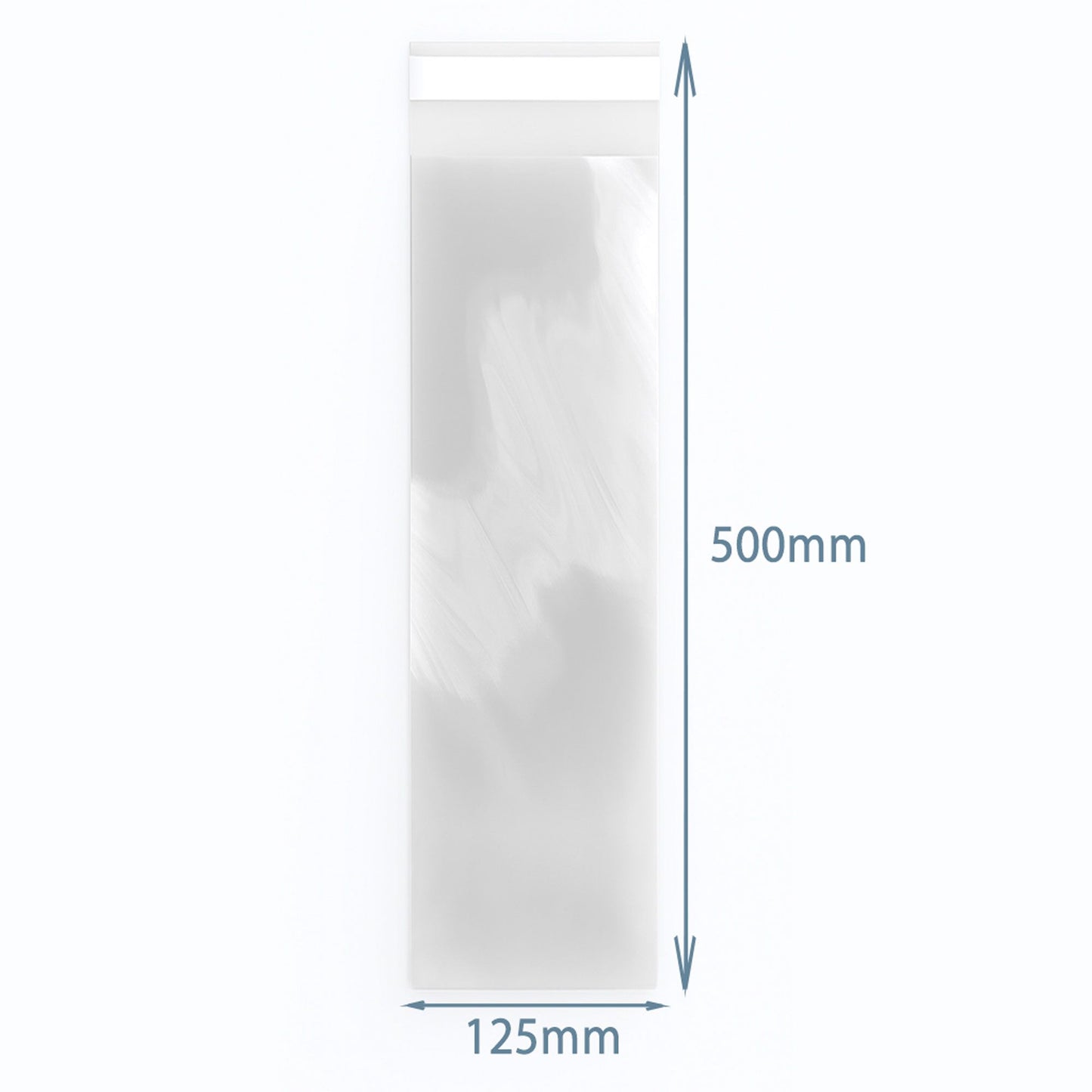 KlarSicht Beutel wiederverschließbar 12,5 x 50 cm (500 Stück) - Premium Geschenkverpackung