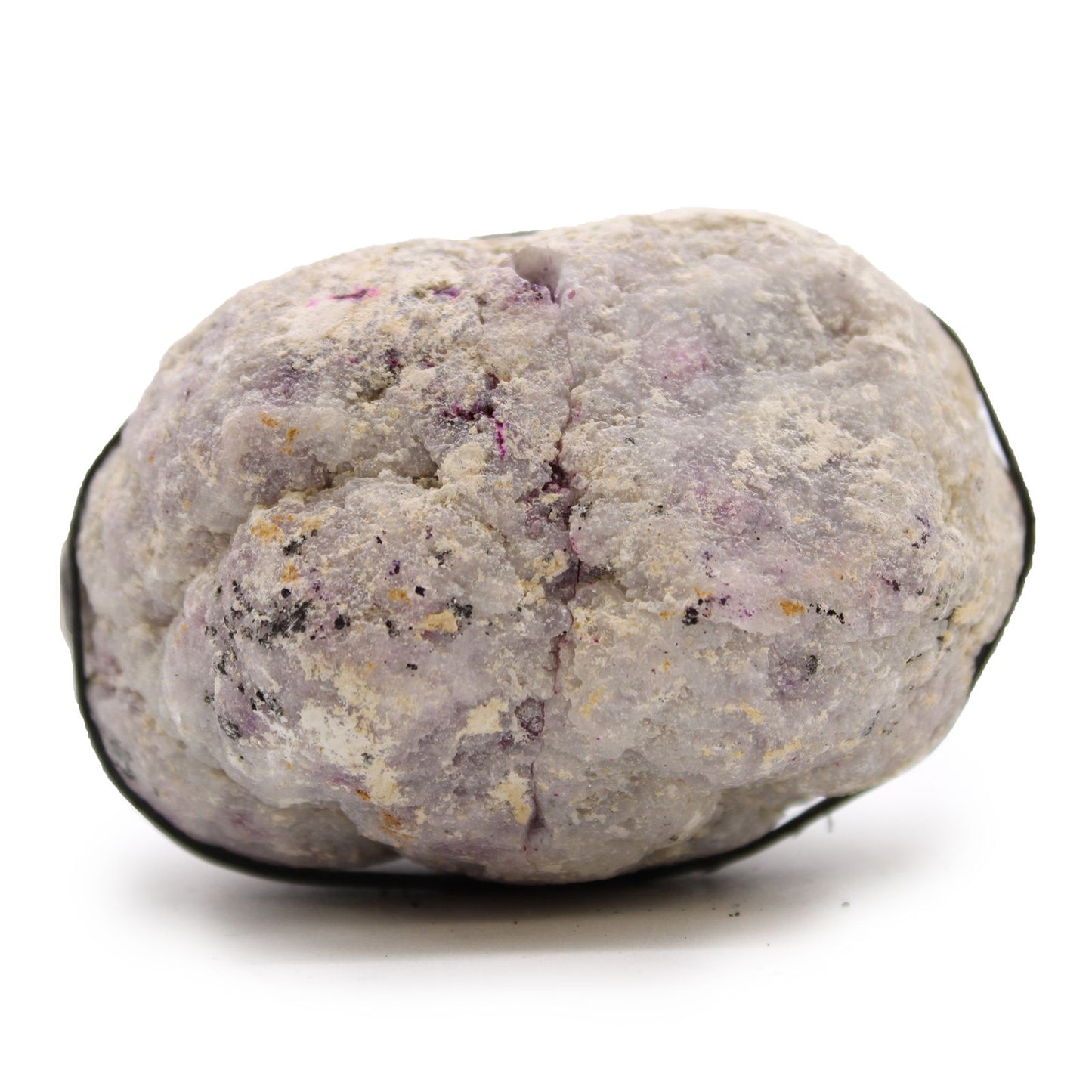 Natürliche Calcit-Geode in Rosa & Gold - Einzigartiges Dekorationsobjekt