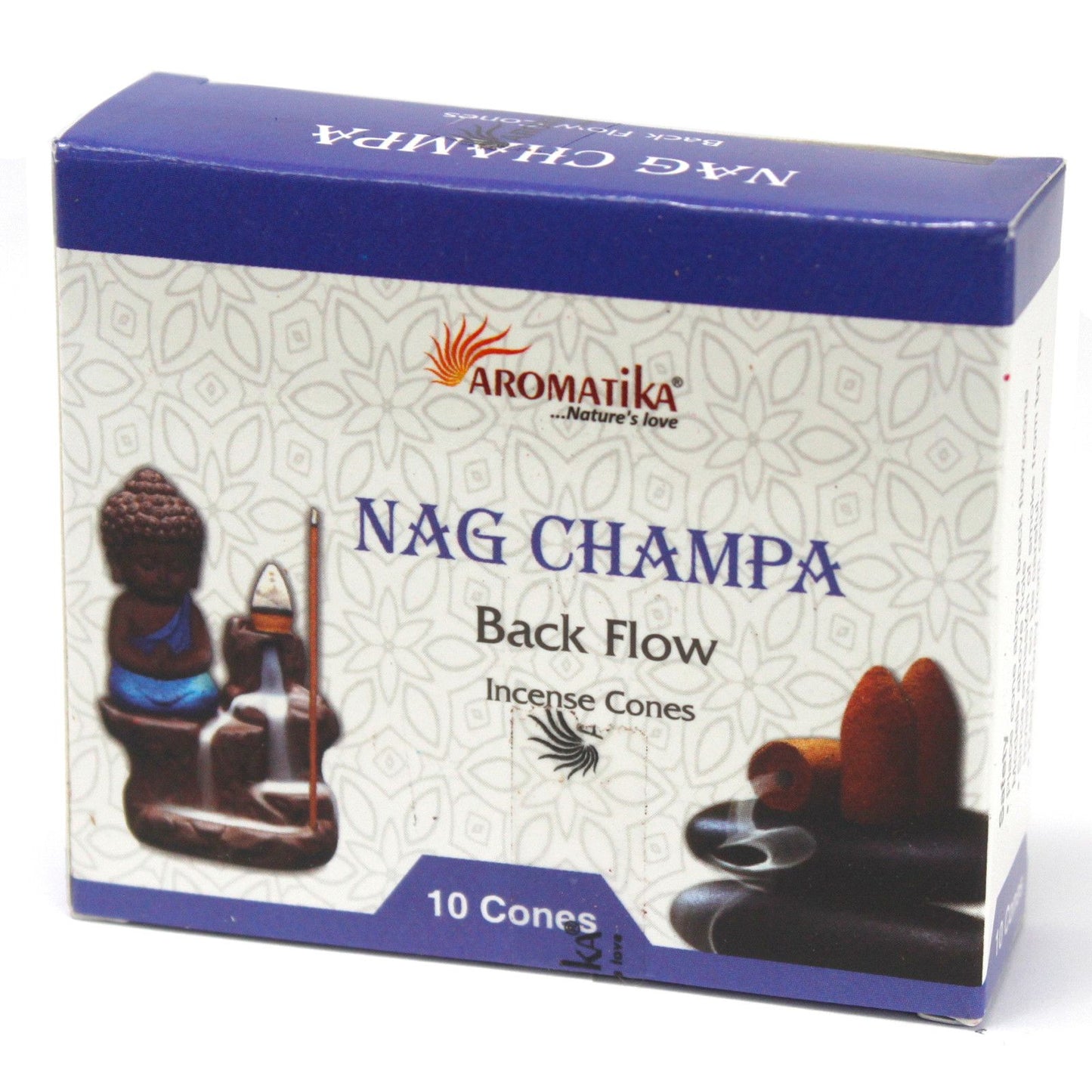 Aromatica Rückfluss-Räucherkegel Nag Champa - 120 Stück