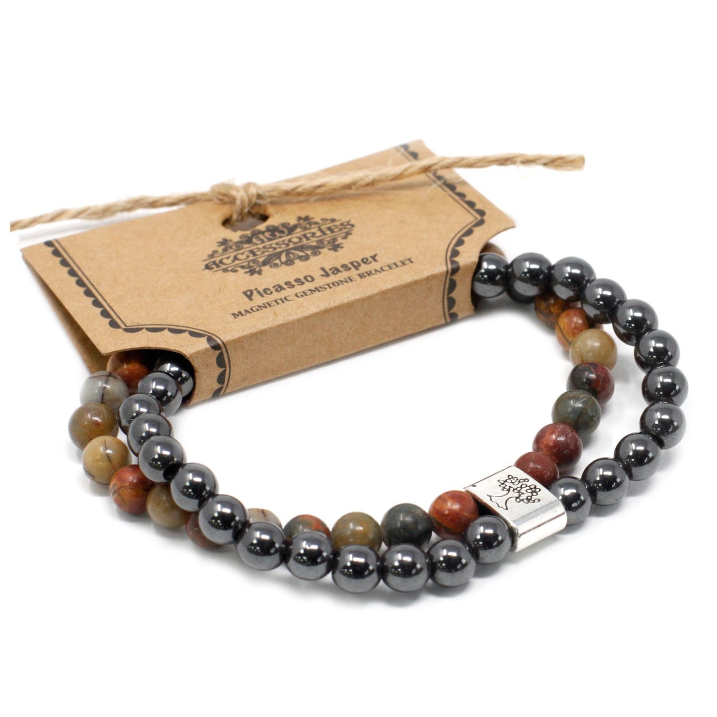 Magnetarmband mit Picasso-Jaspis – Natürlicher Schmuck mit harmonisierender Wirkung