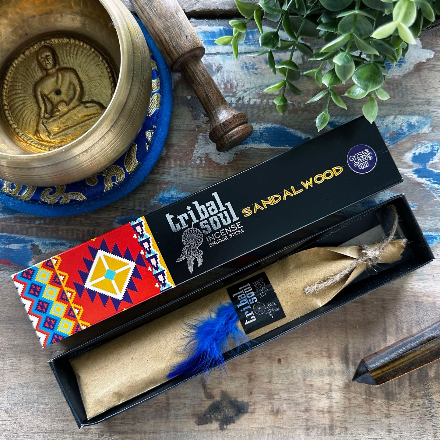 Sandelholz Räucherstäbchen Kollektion – 12 Premium Stäbchen in Geschenkbox
