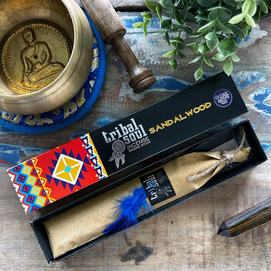 Sandelholz Räucherstäbchen Kollektion – 12 Premium Stäbchen in Geschenkbox