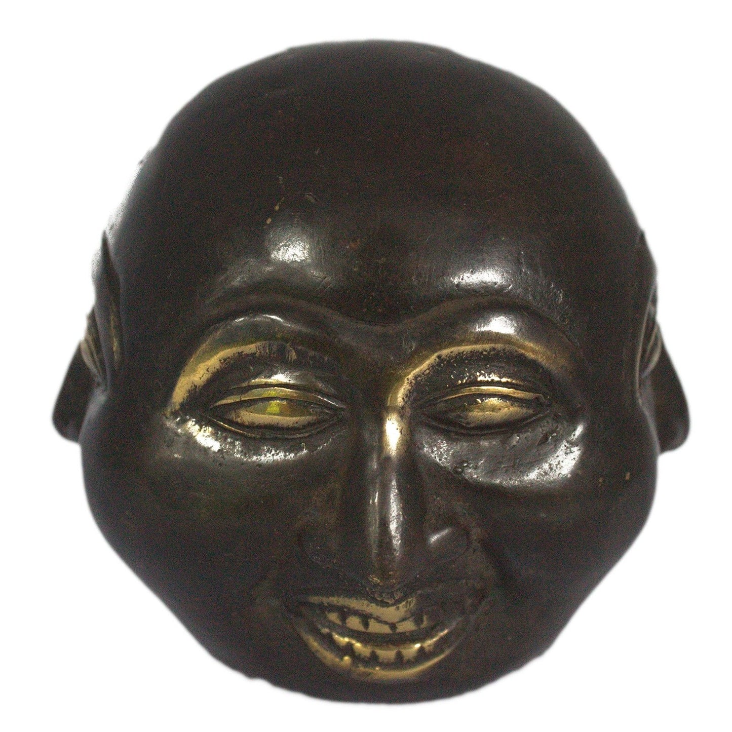 Messing-Buddha mit vier Gesichtern – Handgefertigte Fengshui-Statue, 10 cm