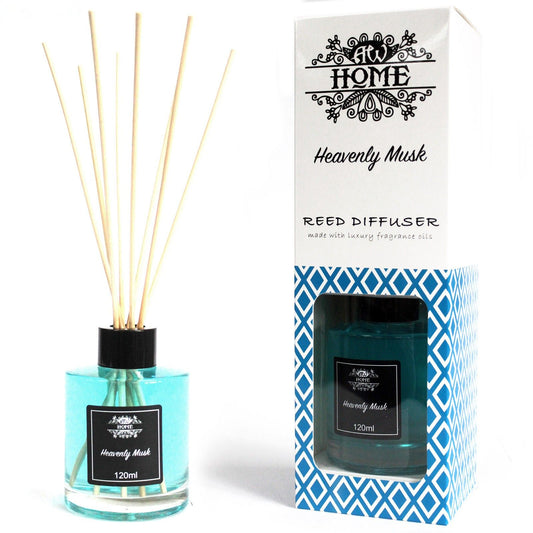 Duftstäbchen Diffusor 'Heavenly Musk' – 120ml mit natürlichen Rattanstäbchen