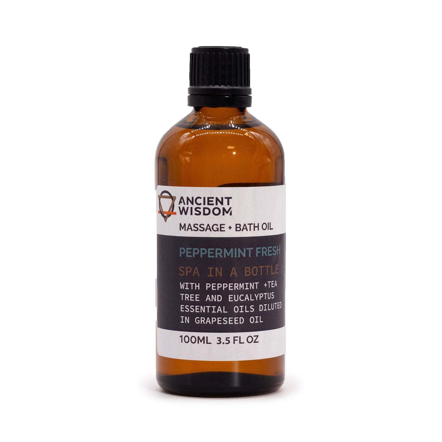 Erfrischendes Massageöl mit Pfefferminze, Teebaum & Eukalyptus – 100 ml