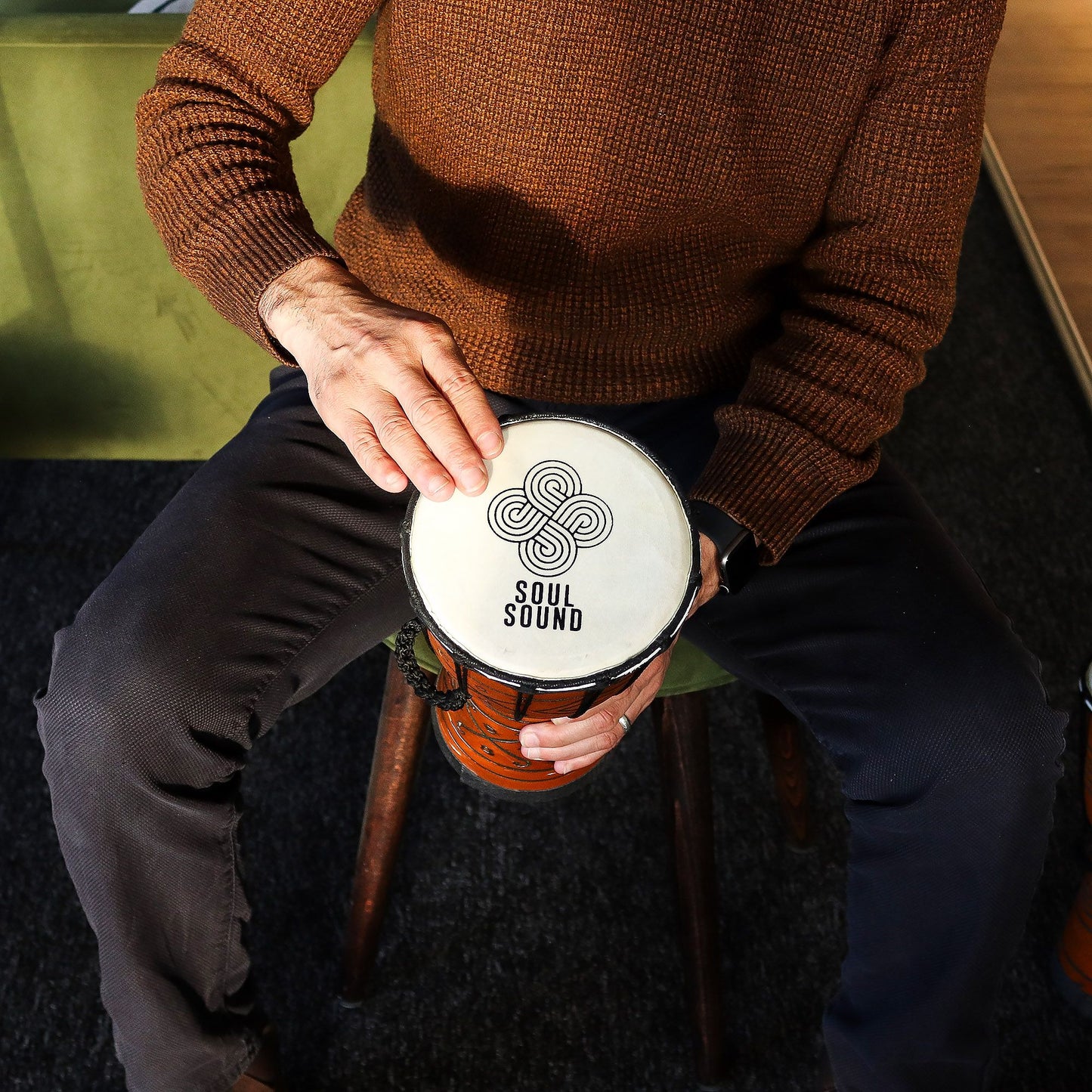 Kleine Pro Djembe 'Soul Sound' – Handtrommel mit tiefem, erdigem Klang