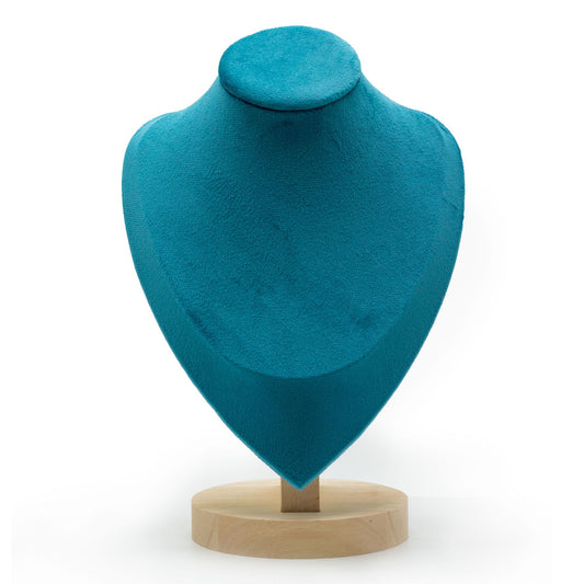 Schmuckständer aus Holz mit Samt und Wildleder - 26x18 cm Präsentationsdisplay