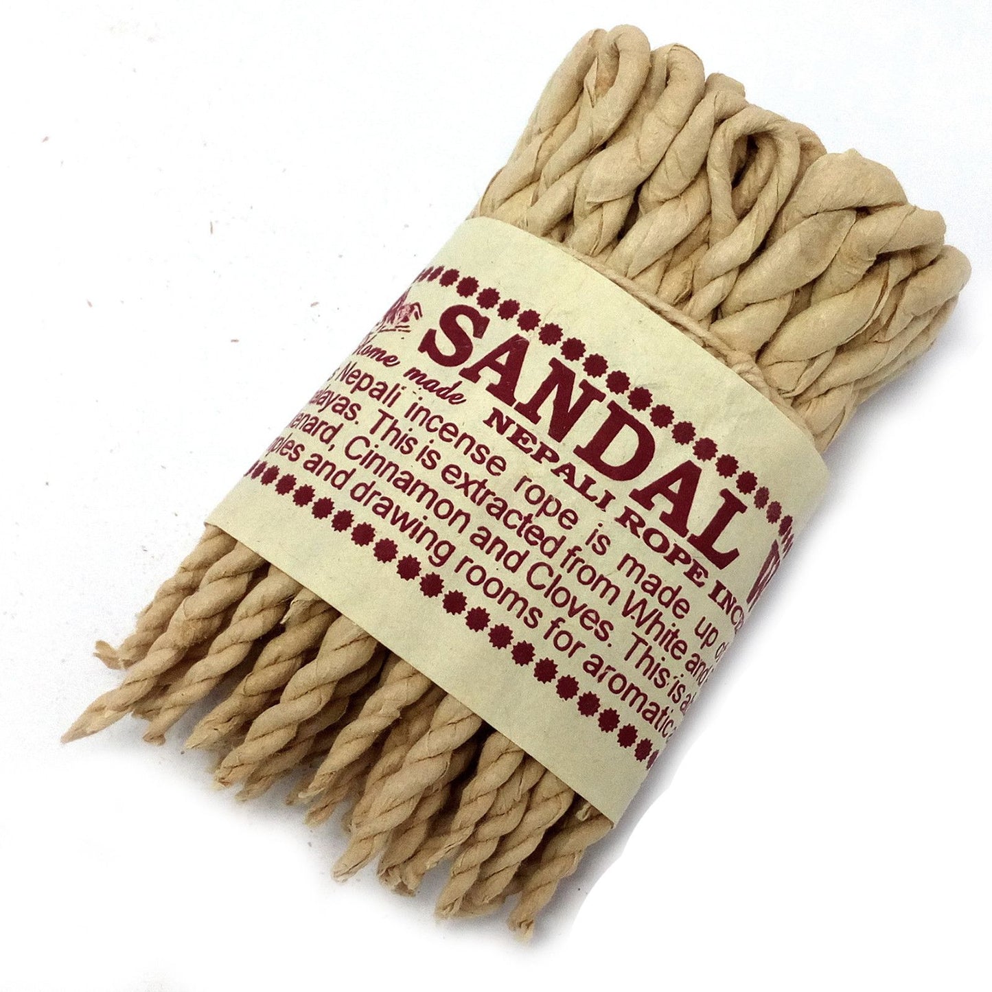 Räucherseil Sandelholz & Gewürze – 50 Stück handgerollt aus Nepal