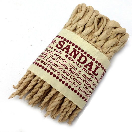 Räucherseil Sandelholz & Gewürze – 50 Stück handgerollt aus Nepal