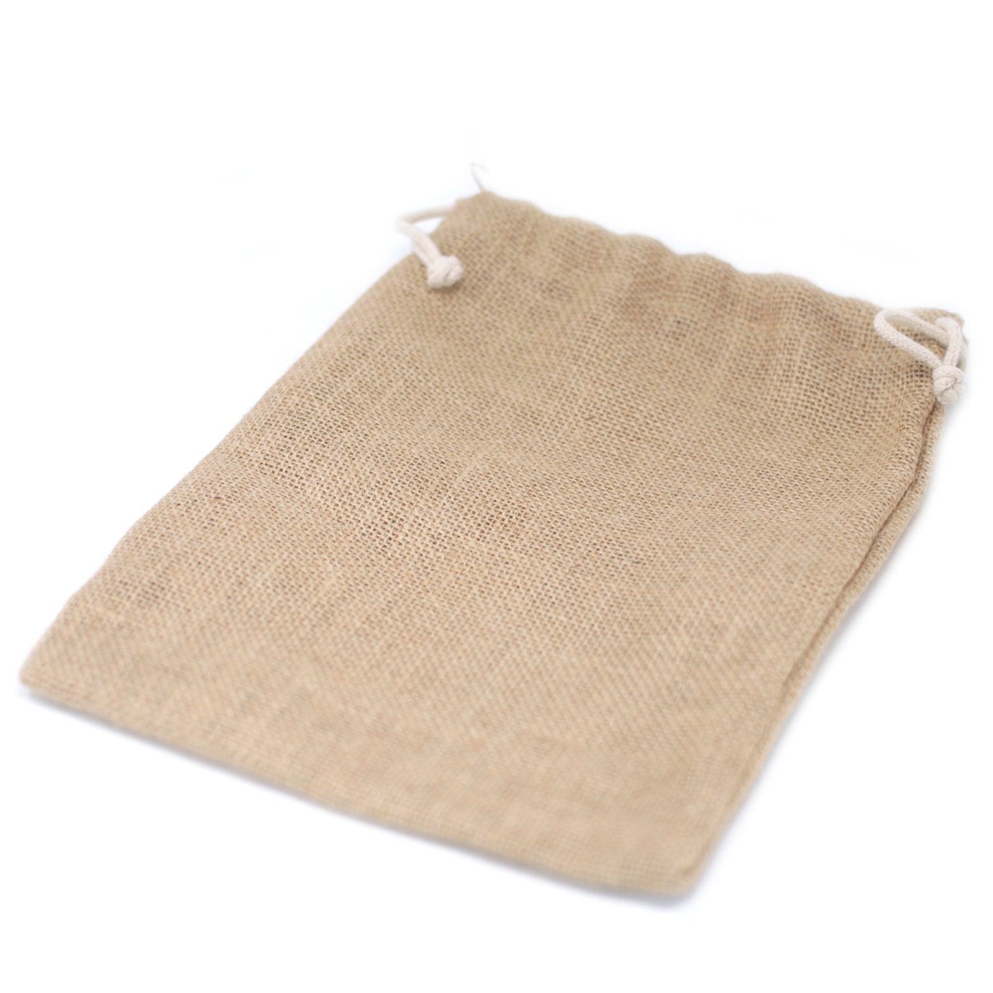 Natürlicher Jutebeutel 24x30 cm - Mit Kordel, für nachhaltige Geschenke