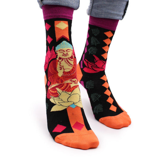 Buddha & Lotus Socken aus Bambusviskose - Gr. 36-40