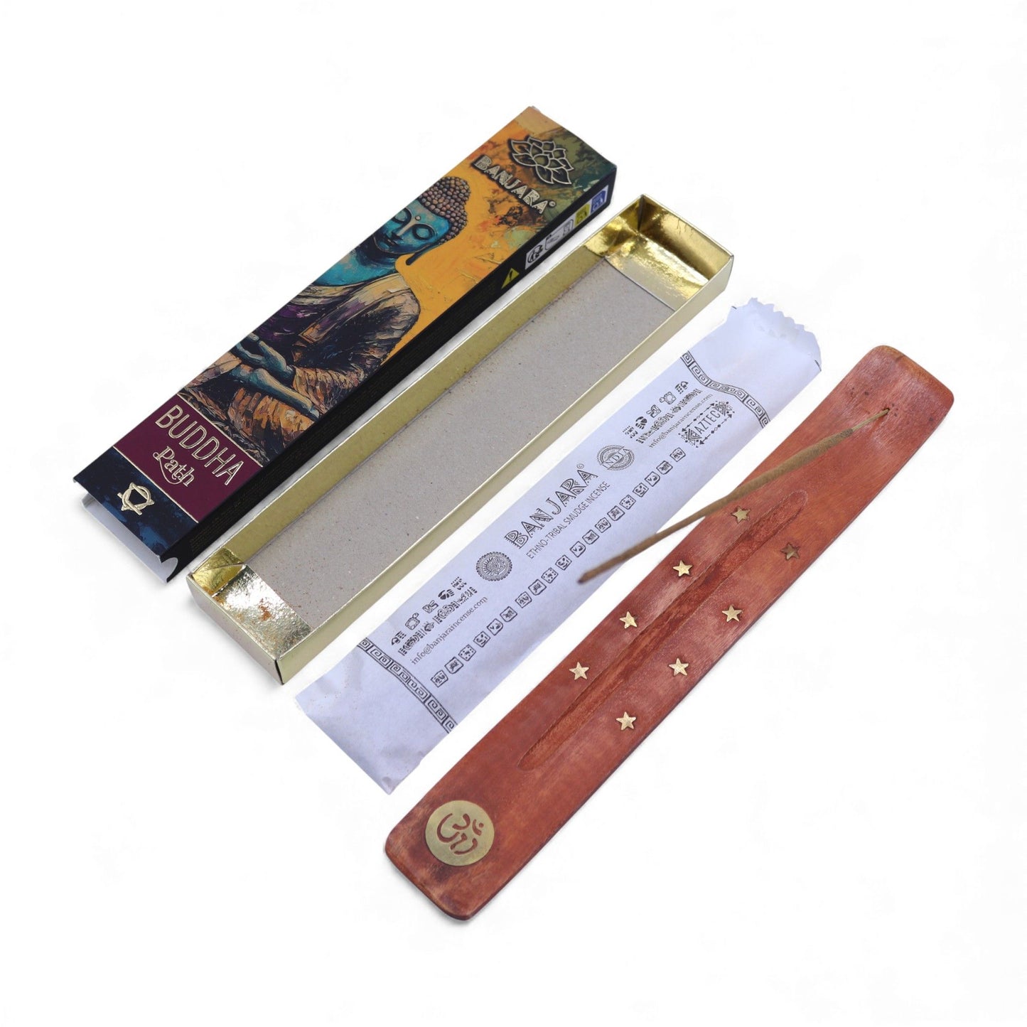 Banjara Buddha Path Räucherstäbchen - Klarheit & Stärke (12 Stück)