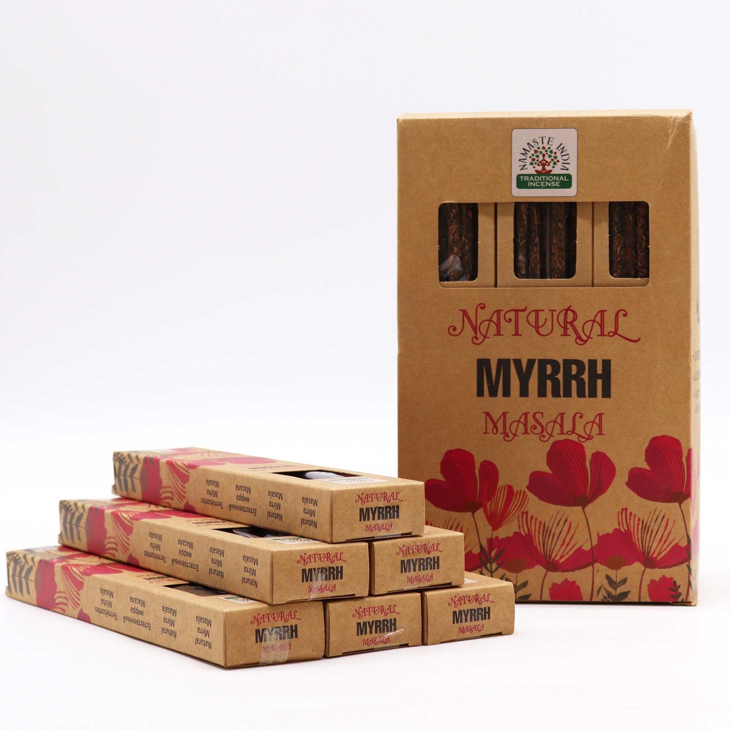 Natural Botanical Masala Räucherstäbchen Myrrhe - 11 Stück