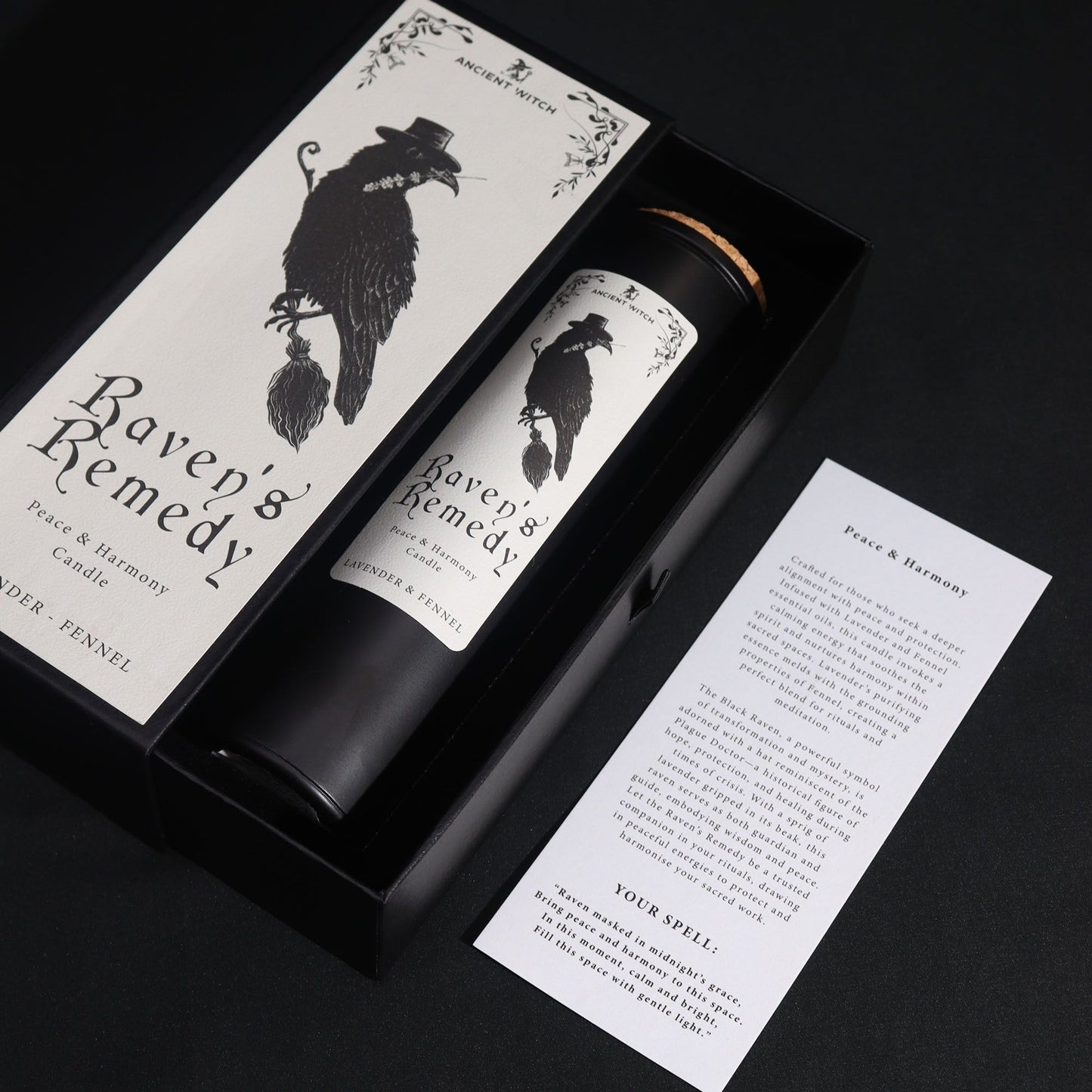 Raven's Remedy Ritualkerze – Lavendel & Fenchel für Harmonie