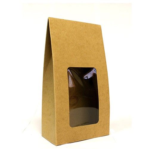 Geschenkbox mit Sichtfenster 21x11x6cm – Elegant & klebefrei faltbar