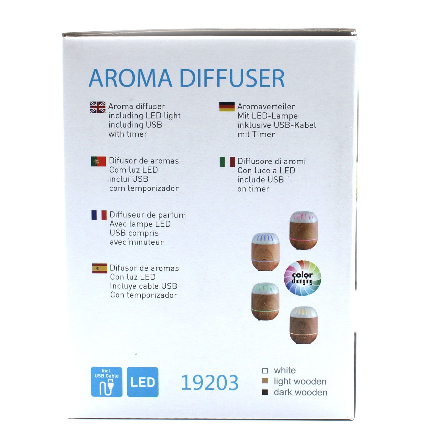 Copenhagen Aroma Diffuser – USB-Betrieb, Farbwechsel-LED & Timer-Funktion