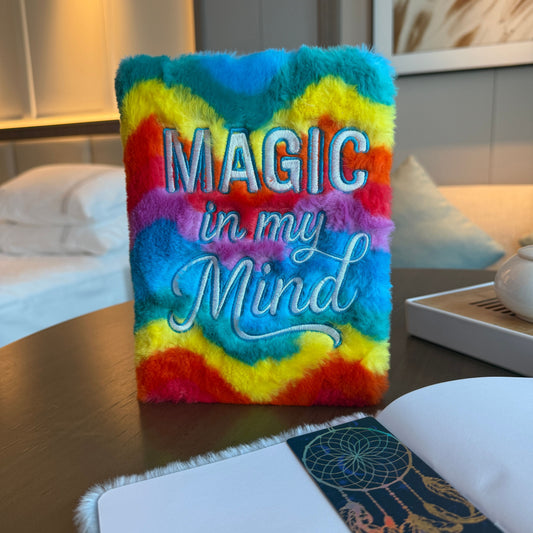 Traumtagebuch 'Magic in my Mind' – Regenbogen-Faux-Fell