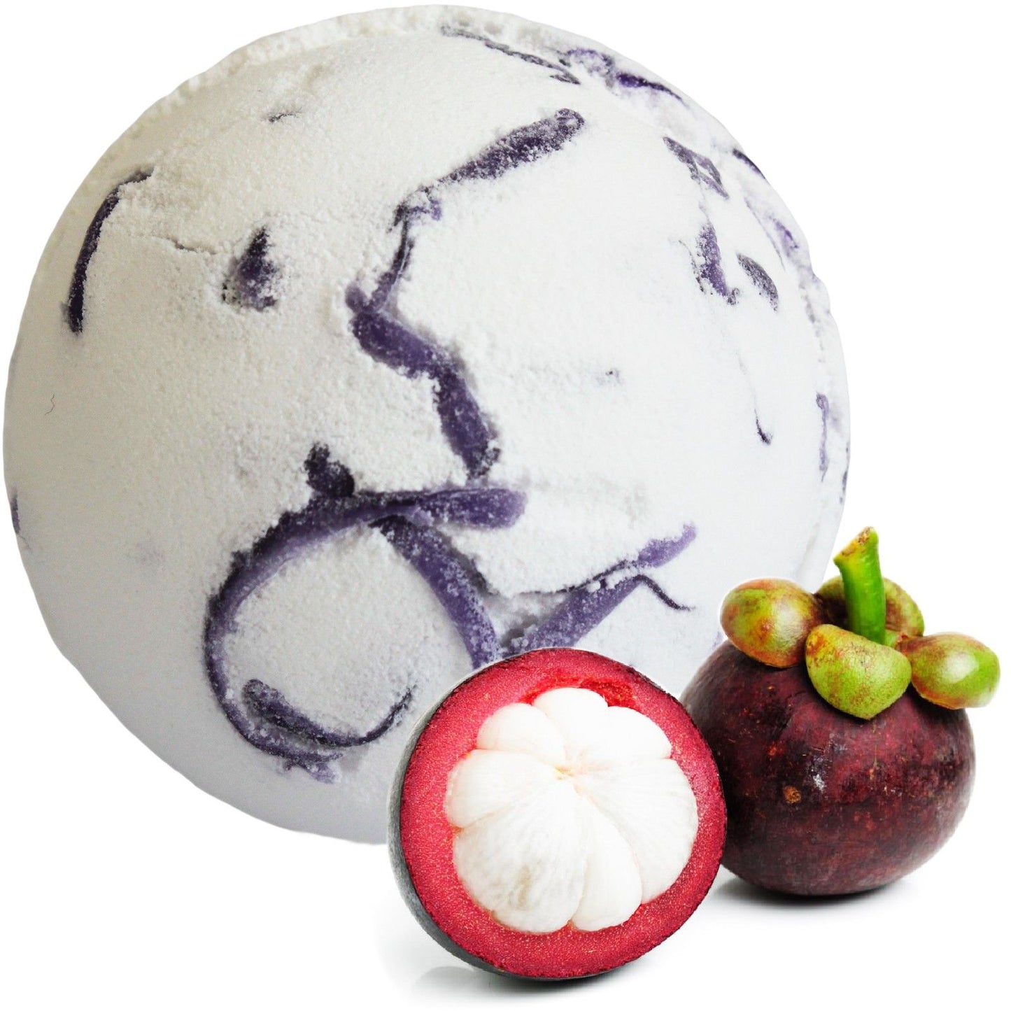 Mangostane Badebombe mit Kokosbutter – Tropischer Duft für 180g Wellness