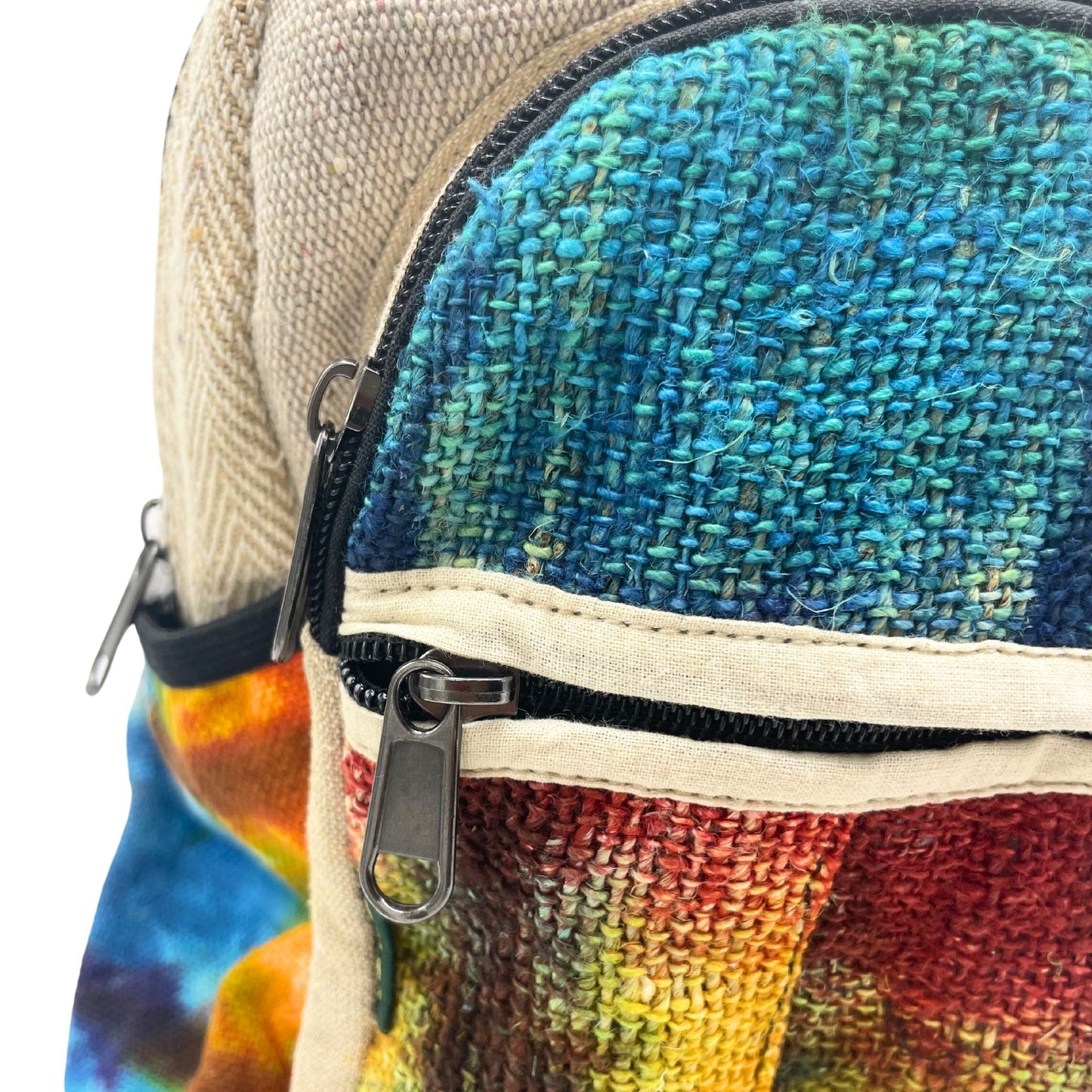 Medium Rucksack aus Hanf-Baumwolle - Unifarben