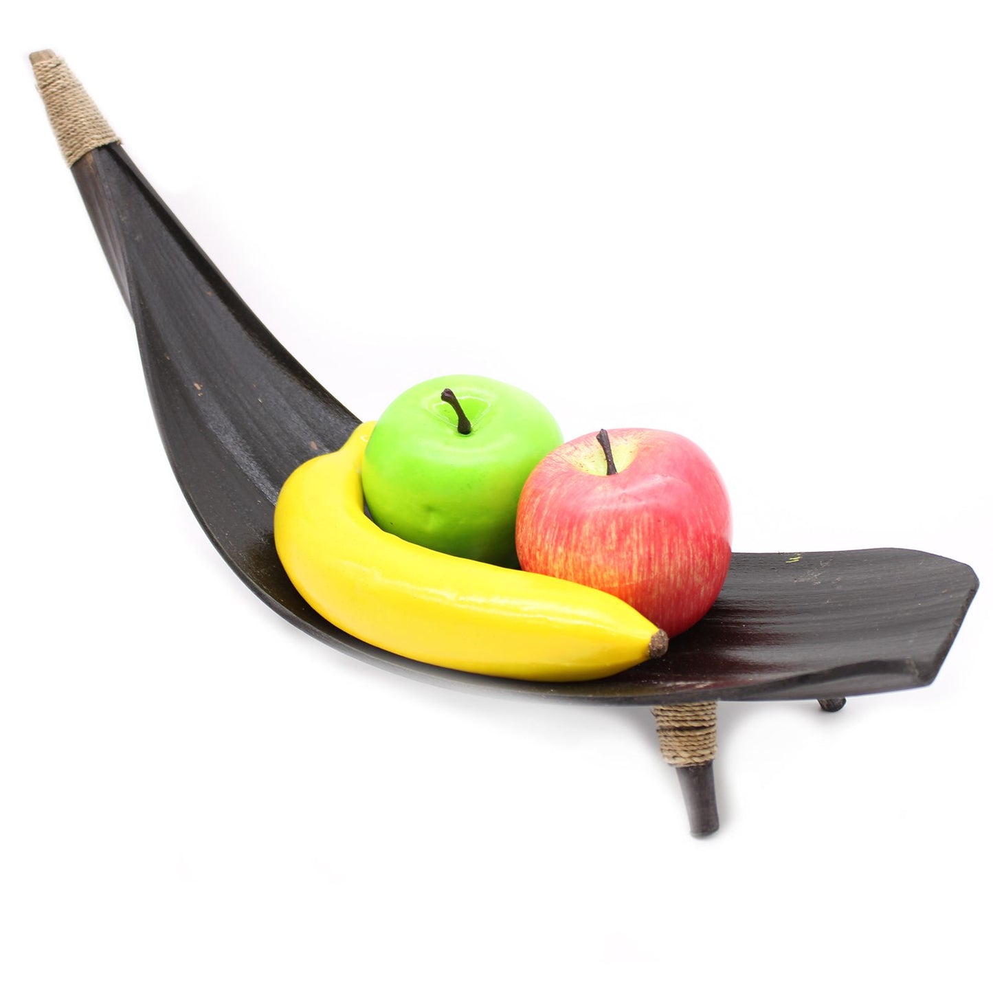 Set mit 3 Schalen aus Kokosblatt in Schokoladenbraun – Für Obst & stilvolle Deko