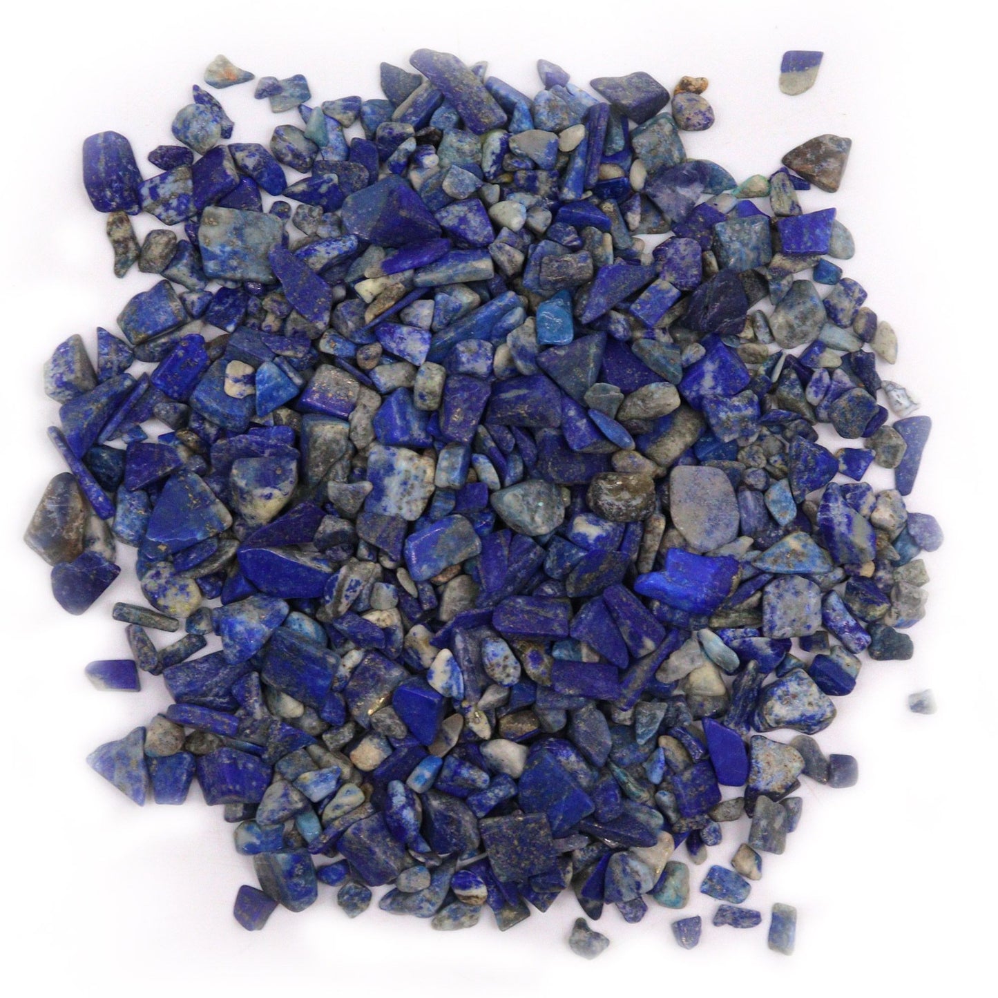 1kg Lapislazuli Edelsteinchips - Natürliche Dekosteine in Tiefblau