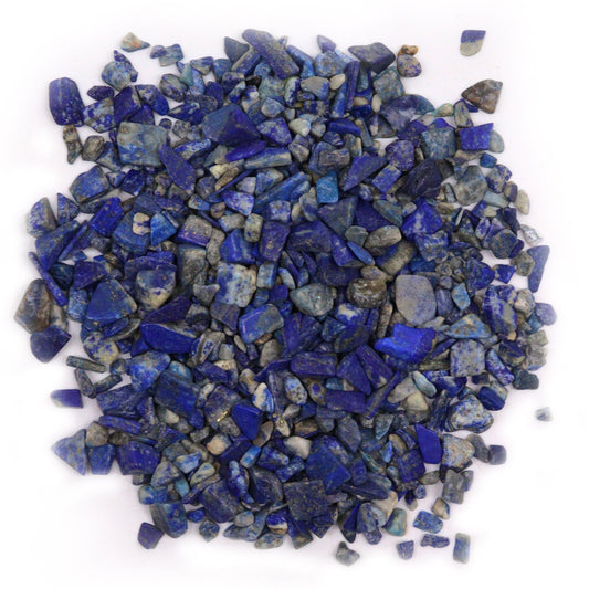 1kg Lapislazuli Edelsteinchips - Natürliche Dekosteine in Tiefblau