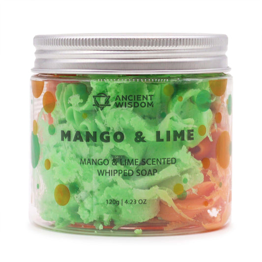 Cremige Schlagseife Mango-Limette – 120g sanftes Peeling & Schaumbad