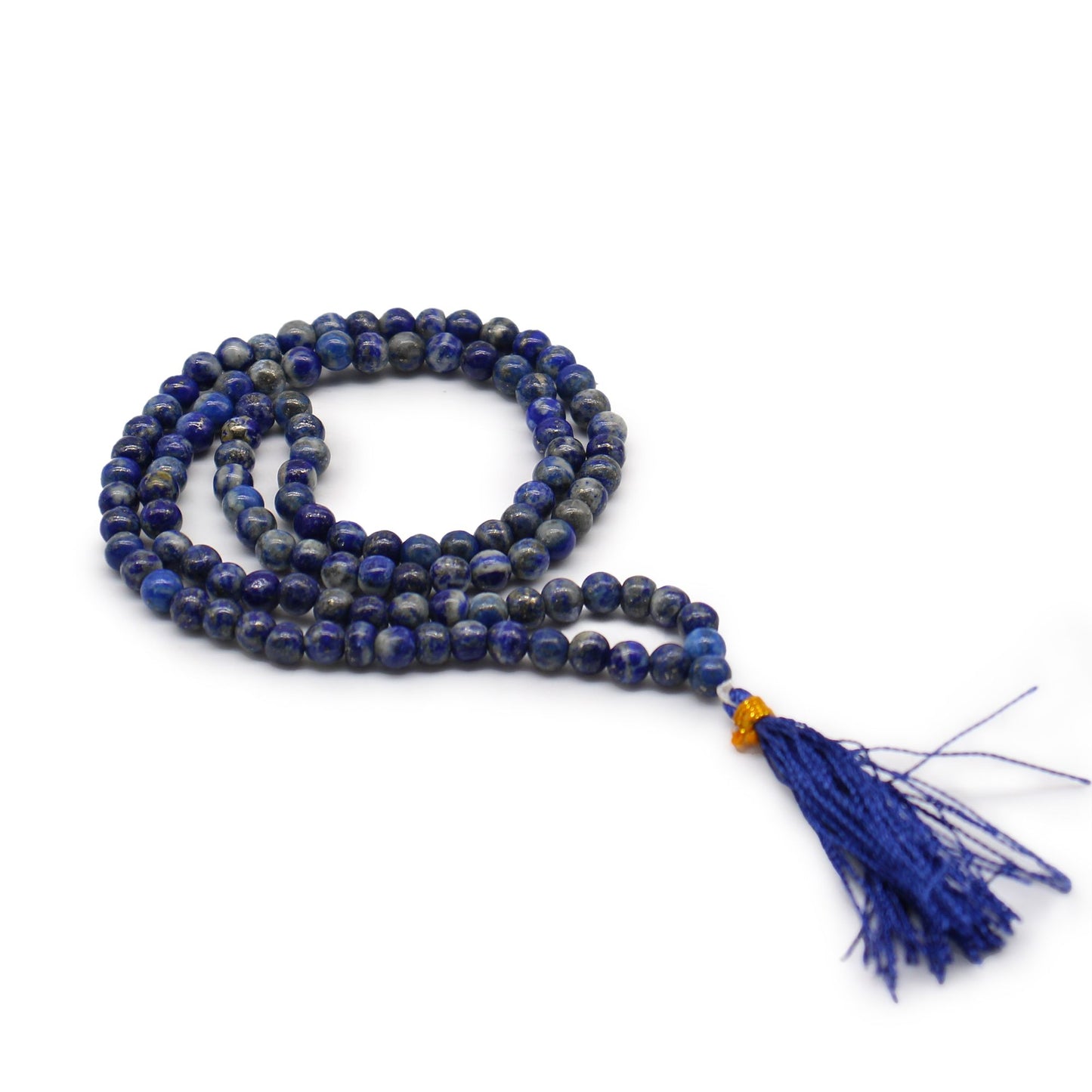 Meditationskette Lapis Lazuli – Handgefertigte Mala mit 108 Perlen