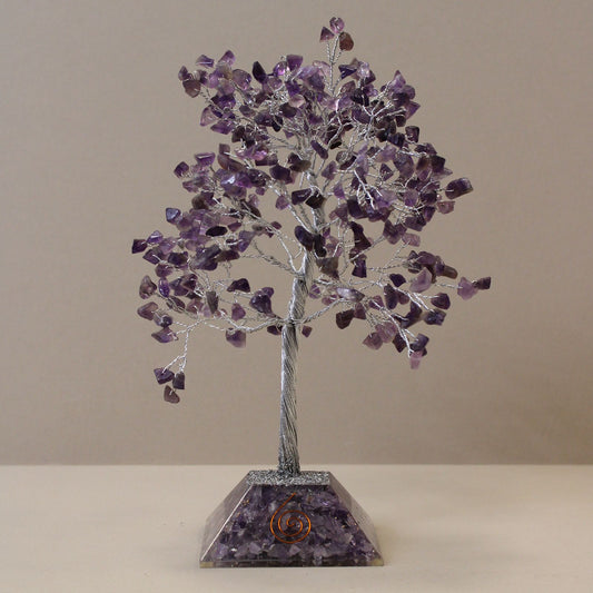 Orgonit-Pyramide mit Amethyst-Kristallbaum – 320 echte Steine