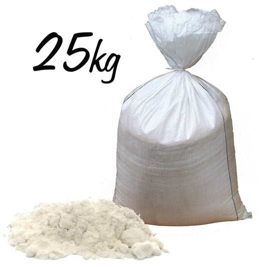 Natursalz Himalaya Weiß, feinkörnig 2mm, 25kg Jutesack – Premium Badesalz