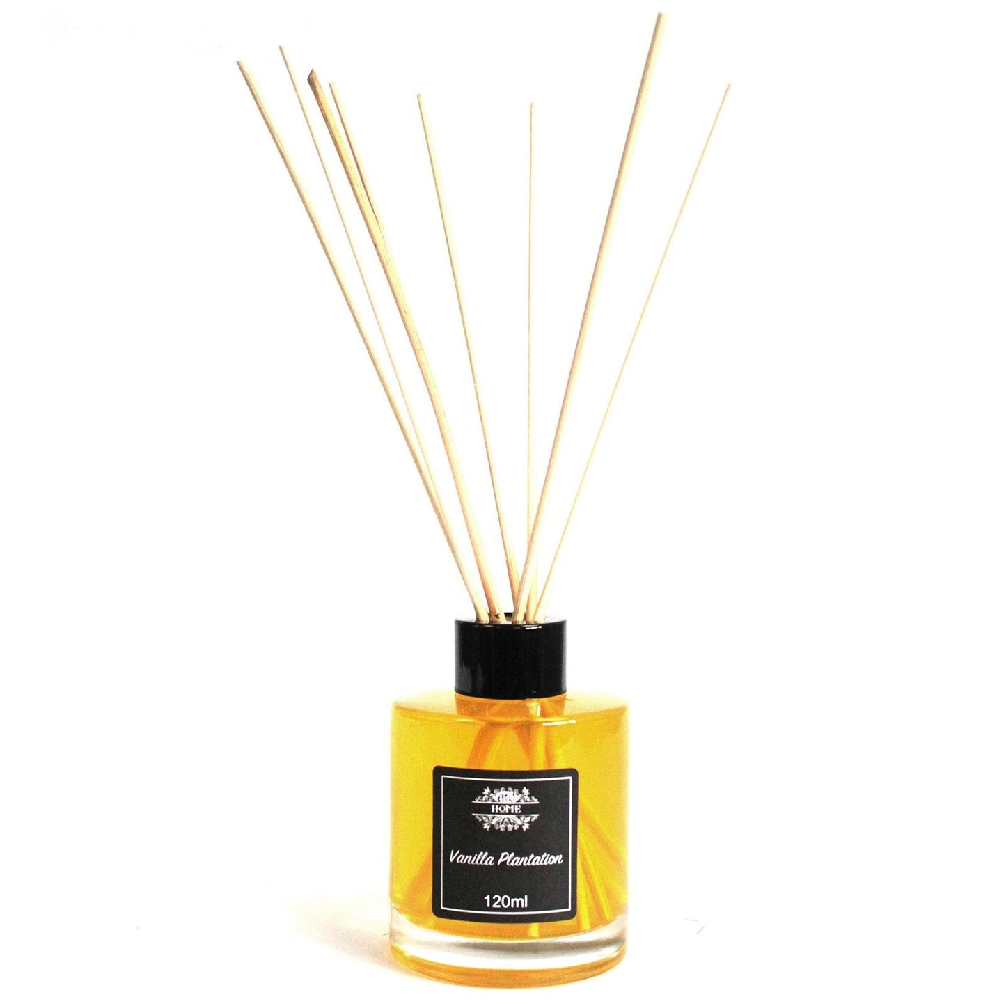 Duftstäbchen Diffusor Vanille Plantation – 120ml mit natürlichen Rattanstäbchen