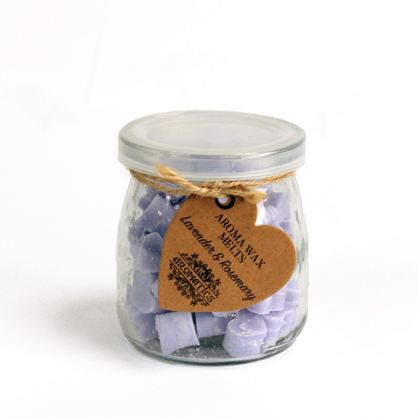 Duftwachs-Herzen Lavendel & Rosmarin im Glas – Natürliche Raumduftung