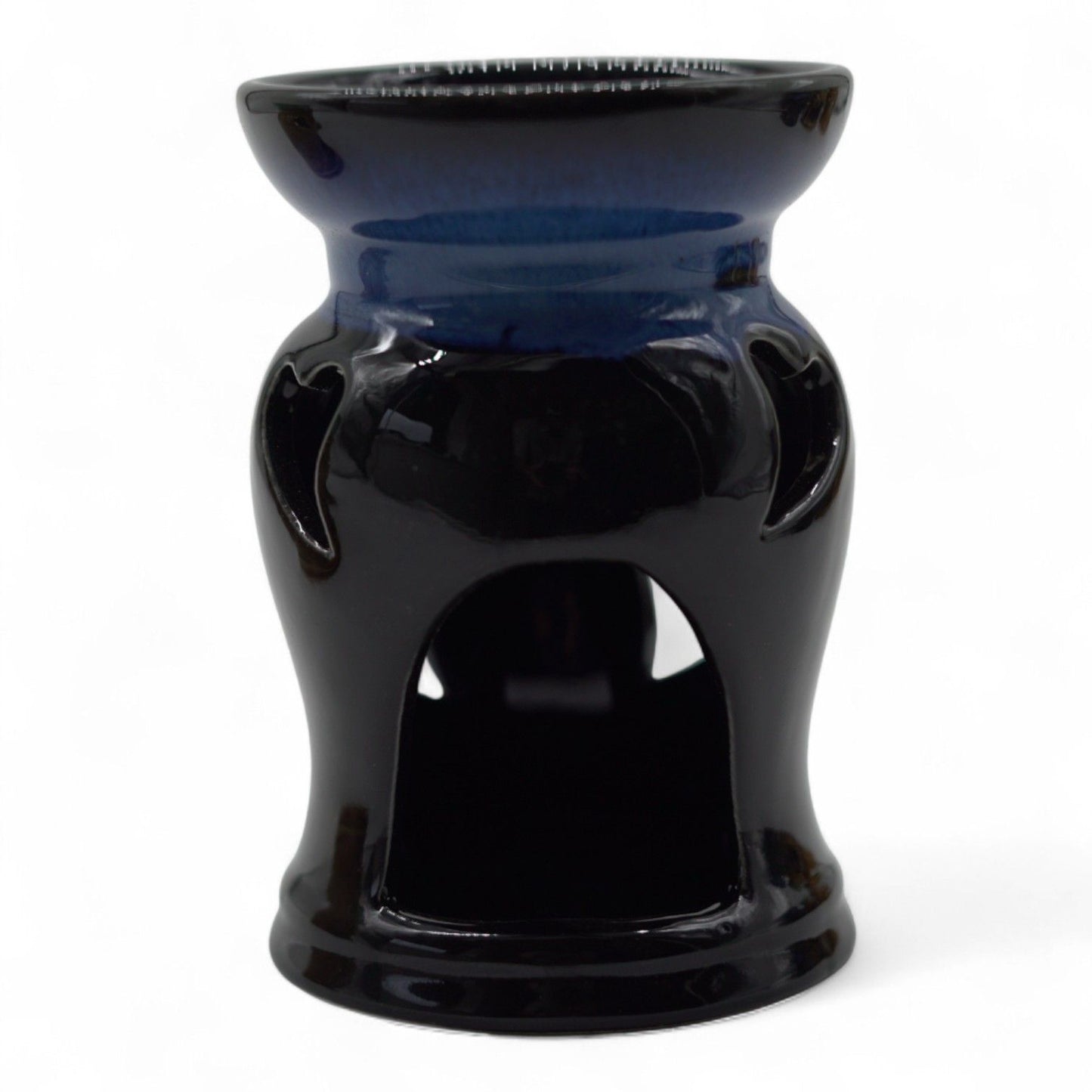 Duftlampe Keramik mit Herz-Ausschnitt - Rustikales Design in Terrakotta